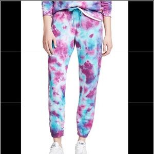 Aviator nation blue and purple tie dye sweats sz s